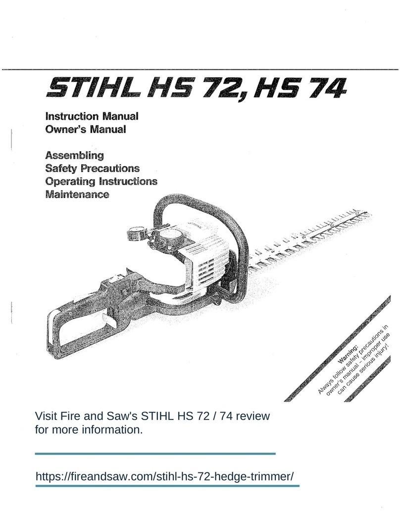 Stihl HS 72 User manual