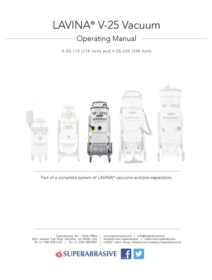 Superabrasive LAVINA V-25 operating manual