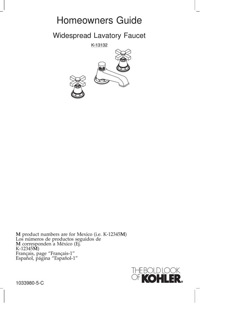 Kohler K-13132-3A Assembly instructions