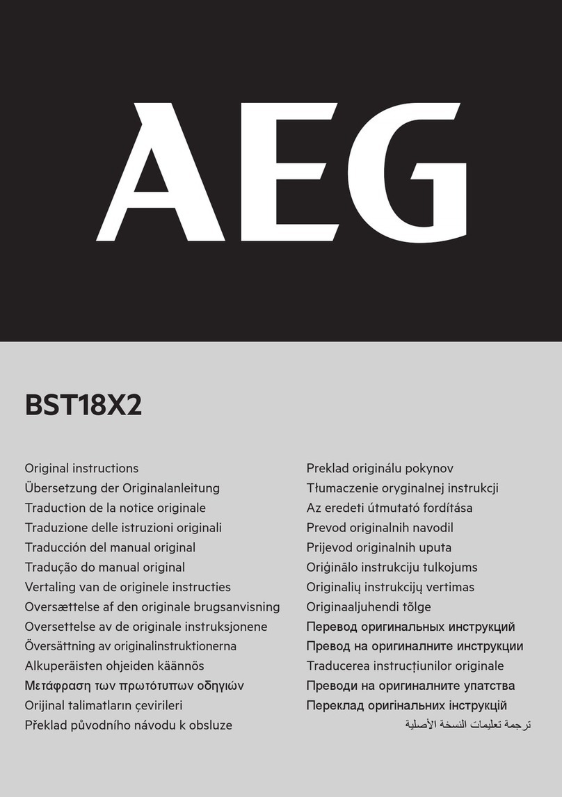 AEG BST18X2 User manual