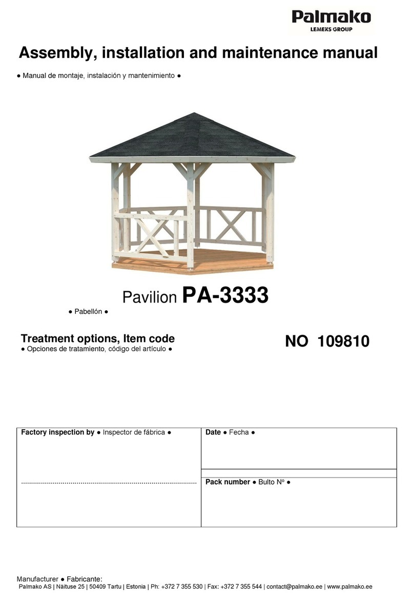 Lemeks Palmako PA-3333 Assembly, installation and maintenance manual Lemeks Palmako PA-3333 Assembly, installation and maintenance manual