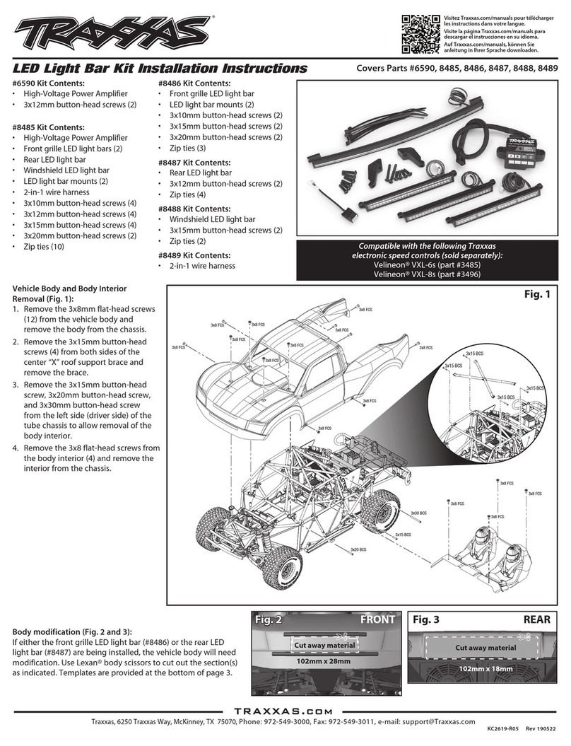 Traxxas 8485 installation instructions Traxxas 8485 installation instructions