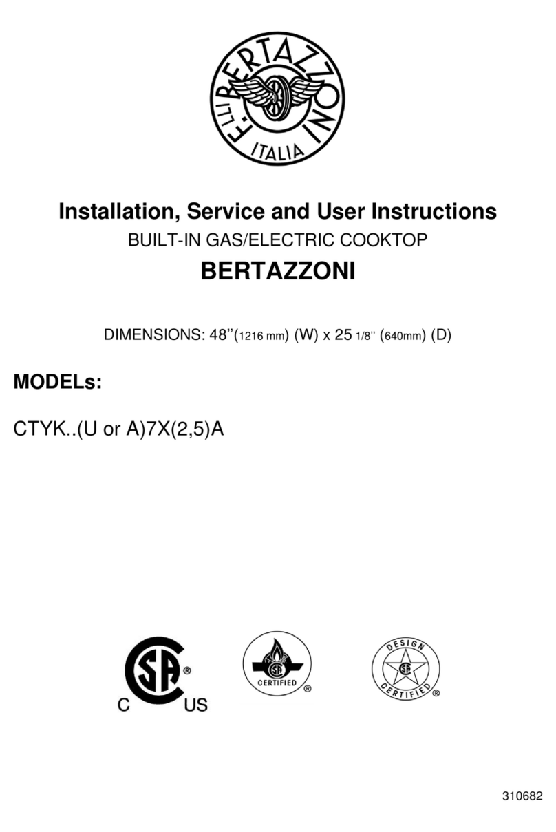 Bertazzoni CTYK 7X A Series Manual