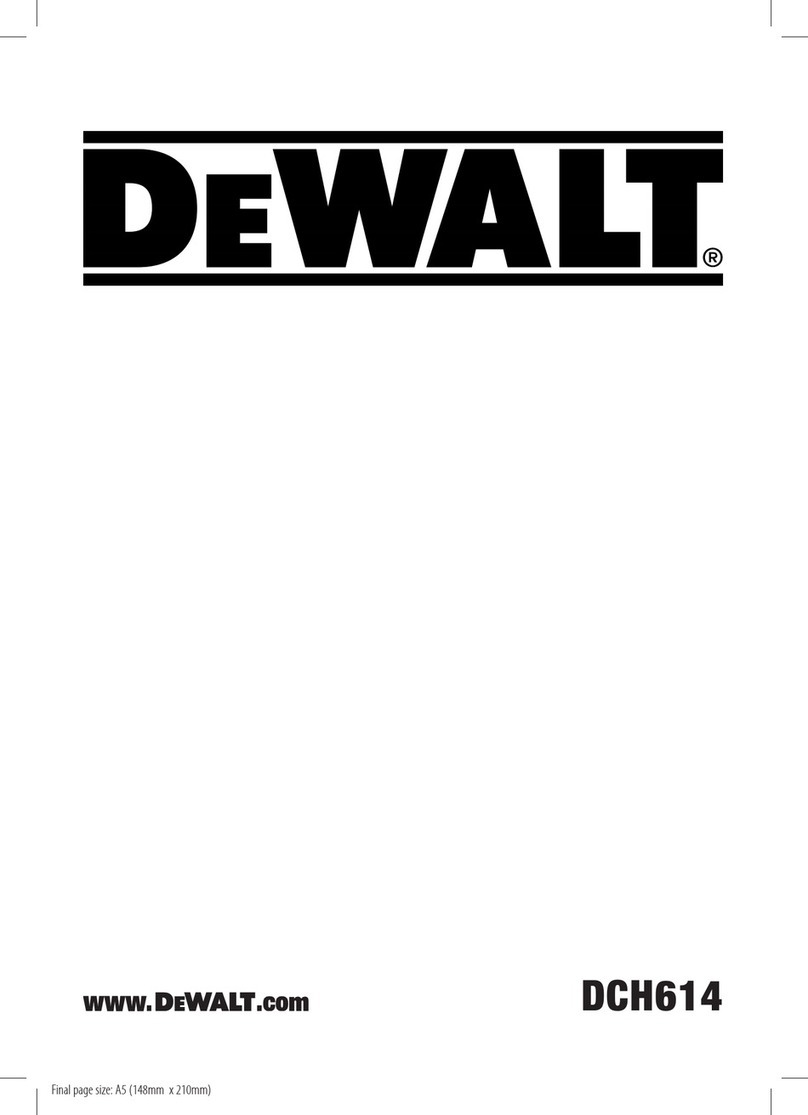 DeWalt XR DCH614X2 User manual