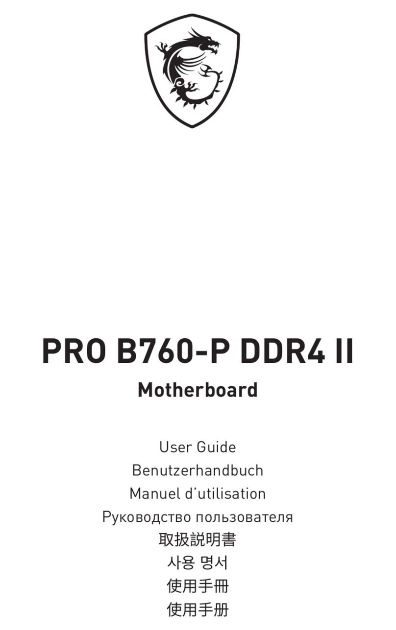 MSI PRO B760-P DDR4 II user guide