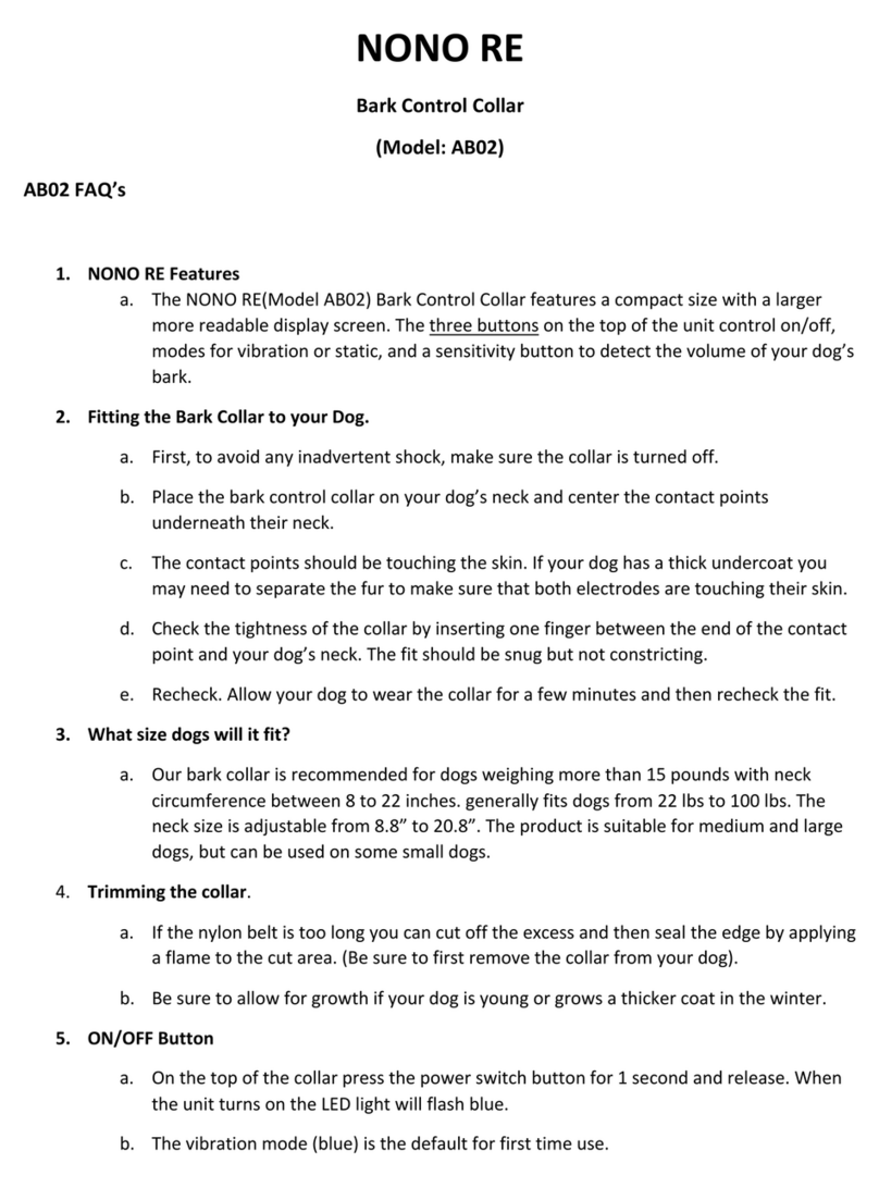 Dog Care NONO RE manual