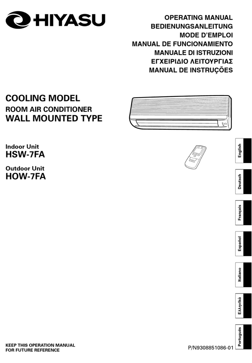 Hiyasu HSW-7FA User manual