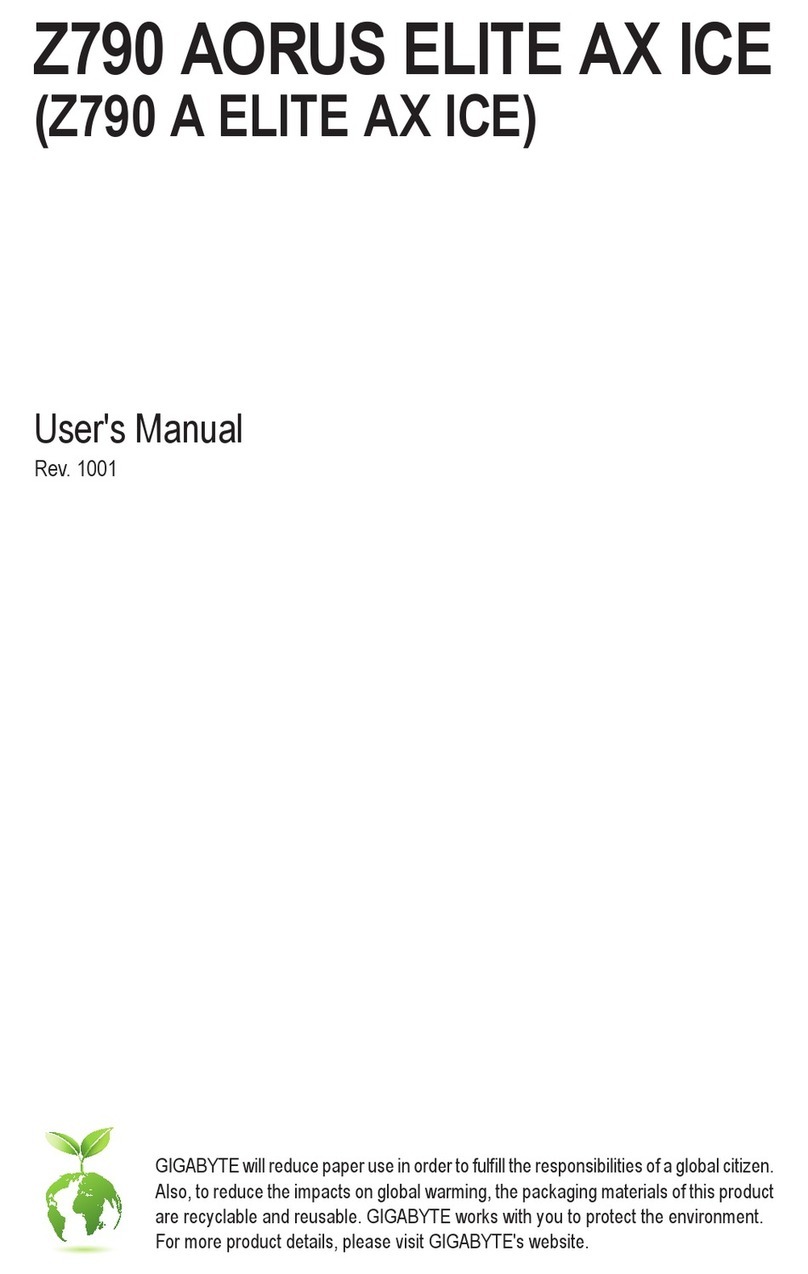 Gigabyte Z790 AORUS ELITE AX ICE user manual
