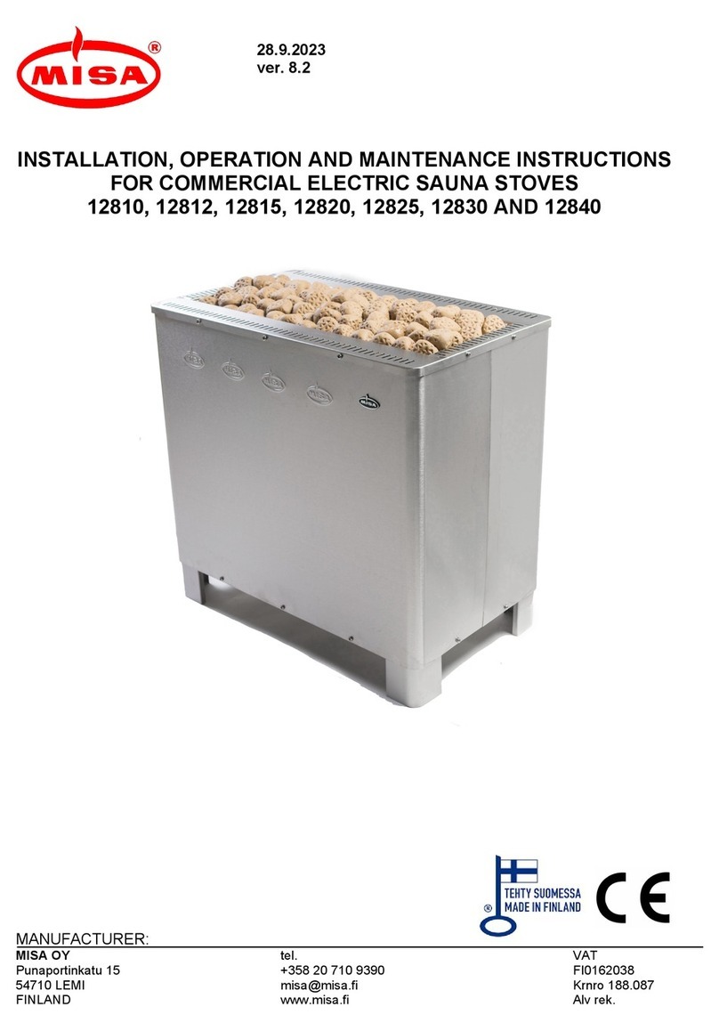 MISA 12810 Installation, operation and maintenance instructions