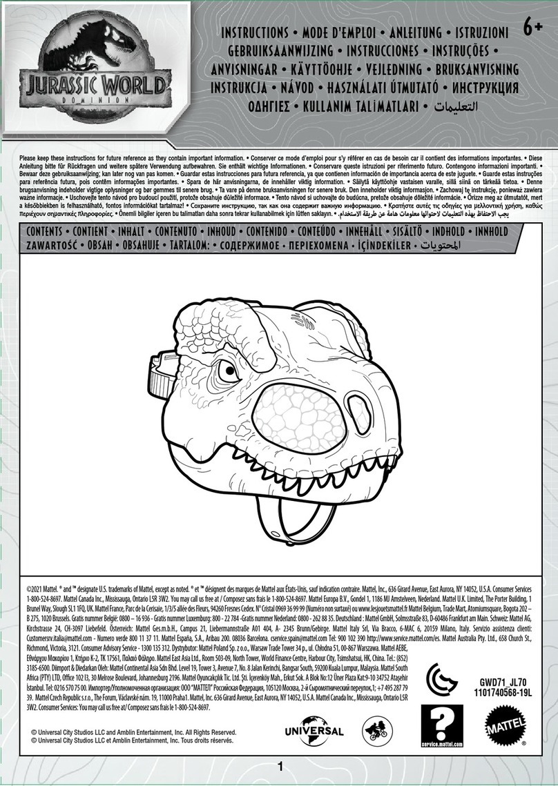 Mattel JURASSIC WORLD GWD71 instructions