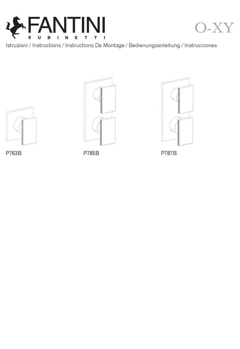 Fantini Rubinetti O-XY P763B instructions