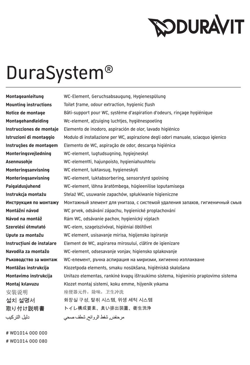 DURAVIT DuraSystem WD1014 000 000 User manual DURAVIT DuraSystem WD1014 000 000 User manual