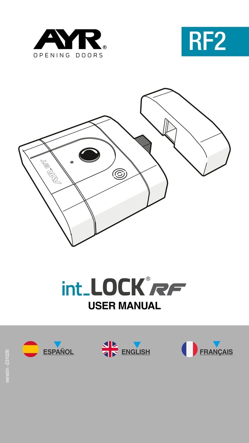 AYR int LOCK RF RF2 User manual