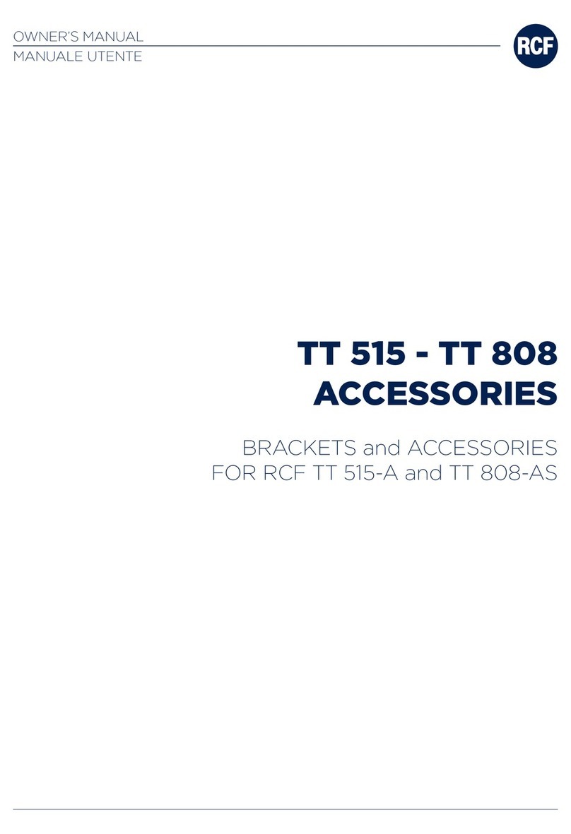 RCF TT 515 User manual