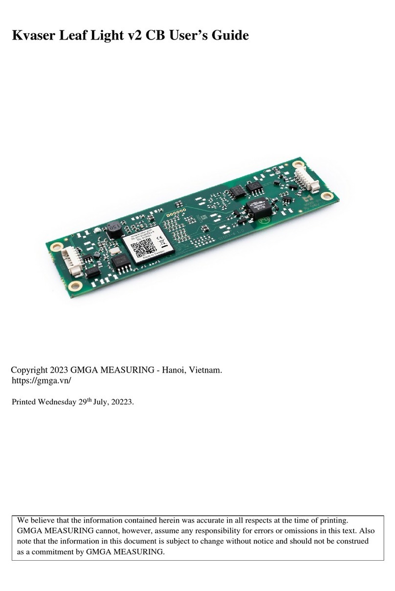 GMGA MEASURING Kvaser Leaf Light v2 CB user guide