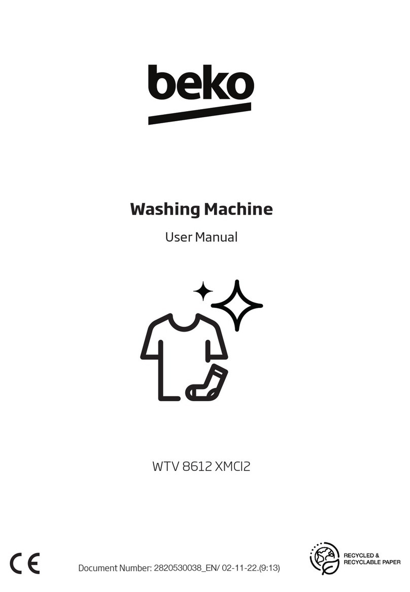 Beko WTV 8612 XMCI2 user manual