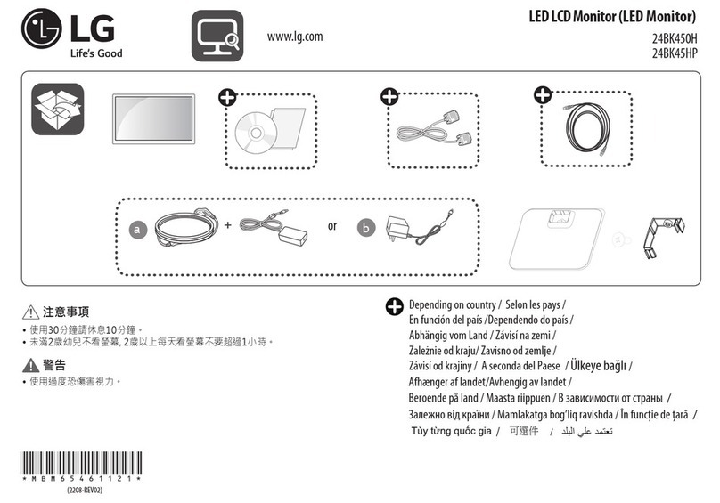 LG 24BK450H User manual