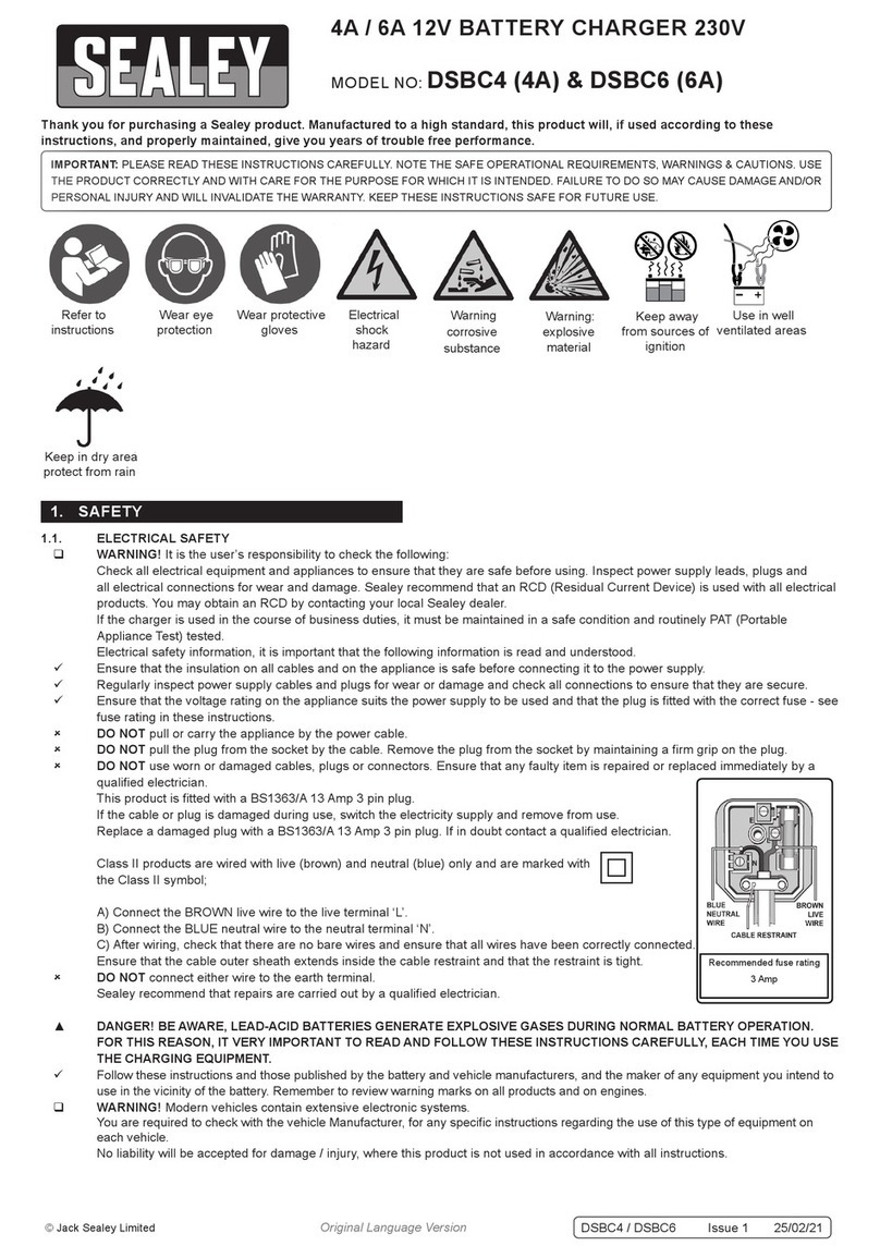 Sealey DSBC4 User manual