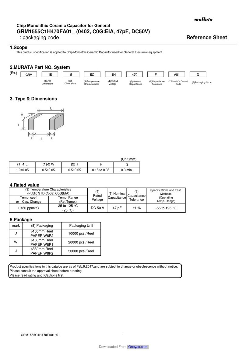 Murata GRM1555C1H470FA01 Series User manual Murata GRM1555C1H470FA01 Series User manual