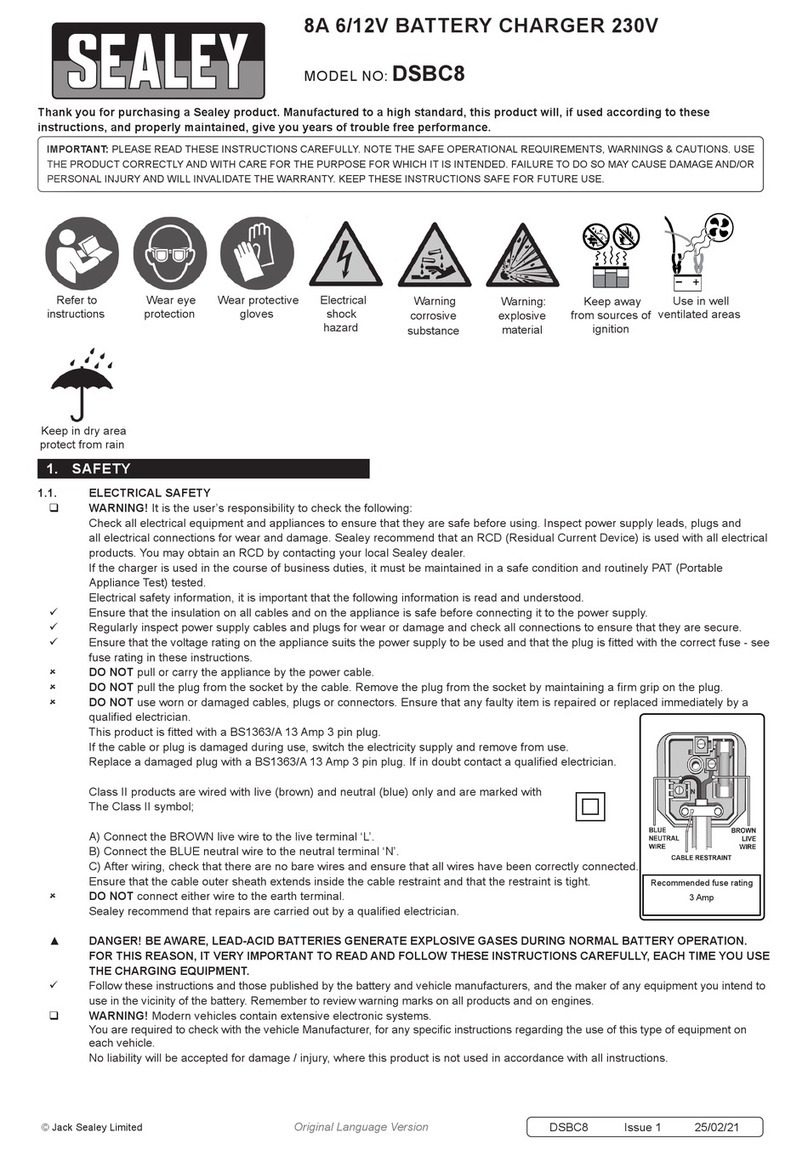 Sealey DSBC8 User manual