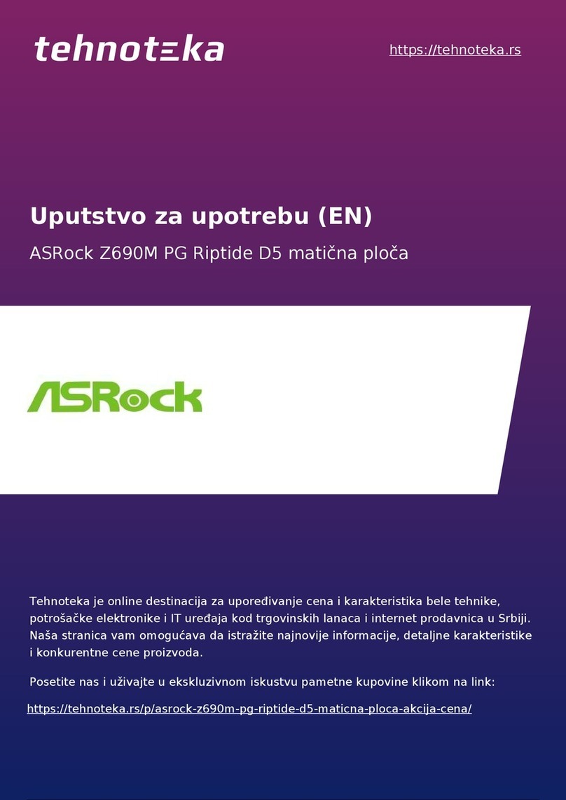 ASROCK Z690M PG Riptide/D5 User manual