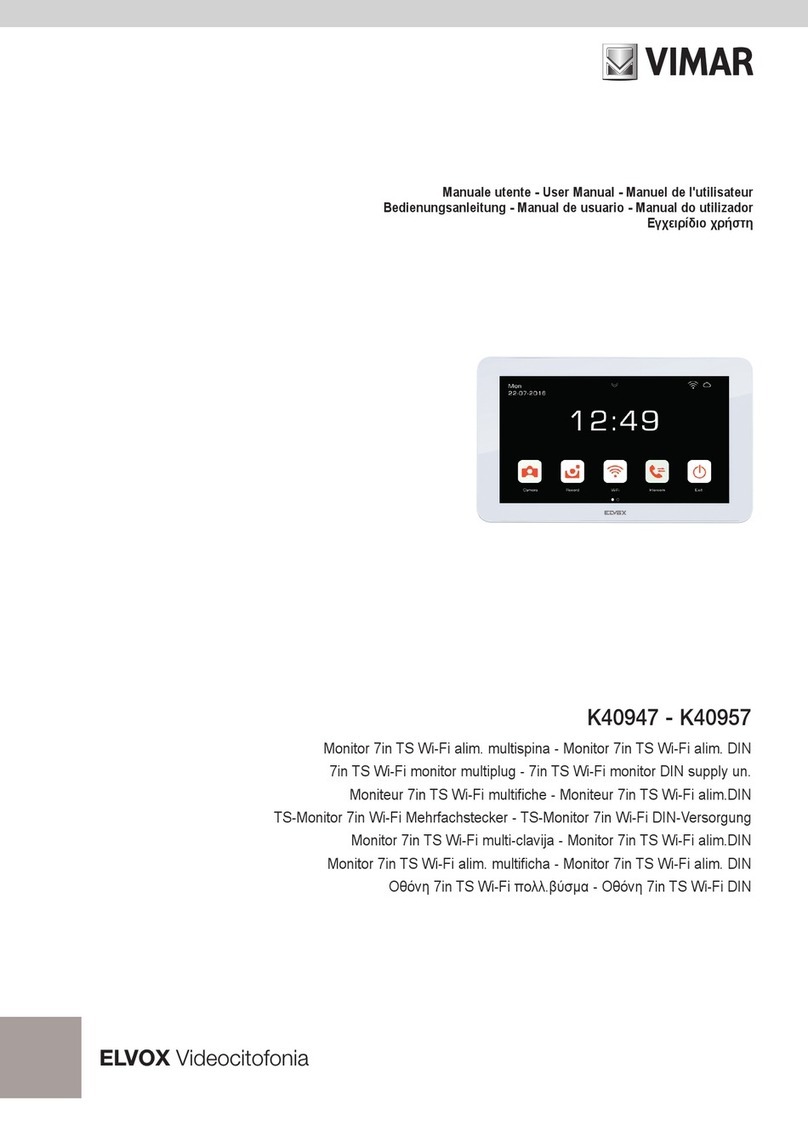 Elvox Vimar K40947 user manual