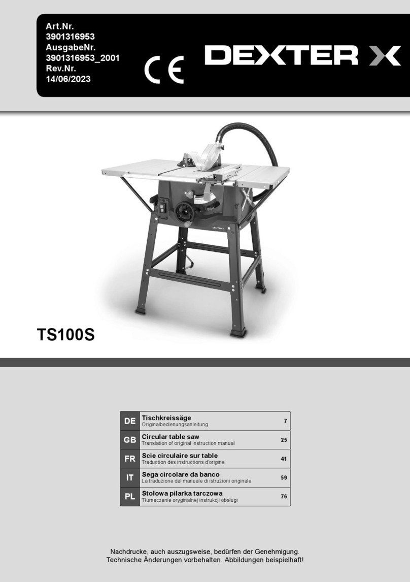 Dexter Laundry TS100S Translation of original instruction manual