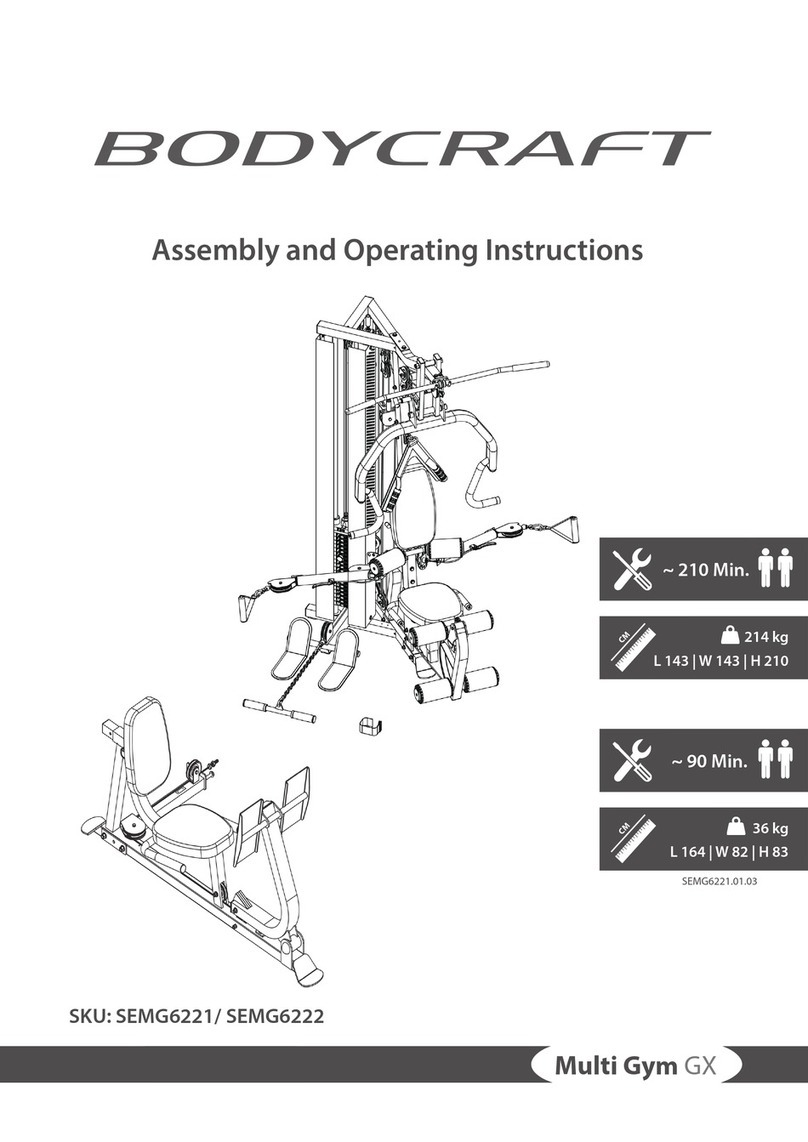 Body Craft SEMG6221 Assembly and operating instructions Body Craft SEMG6221 Assembly and operating instructions