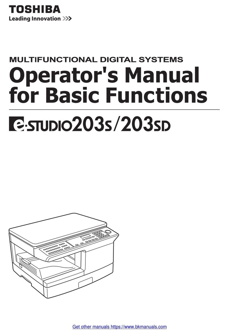 Toshiba e-STUDIO 203S User manual