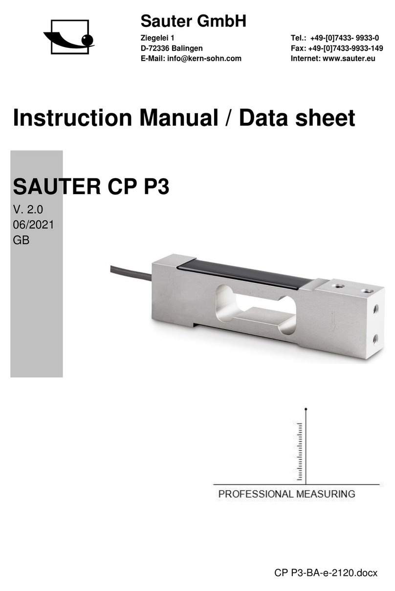 sauter CP P3 User manual