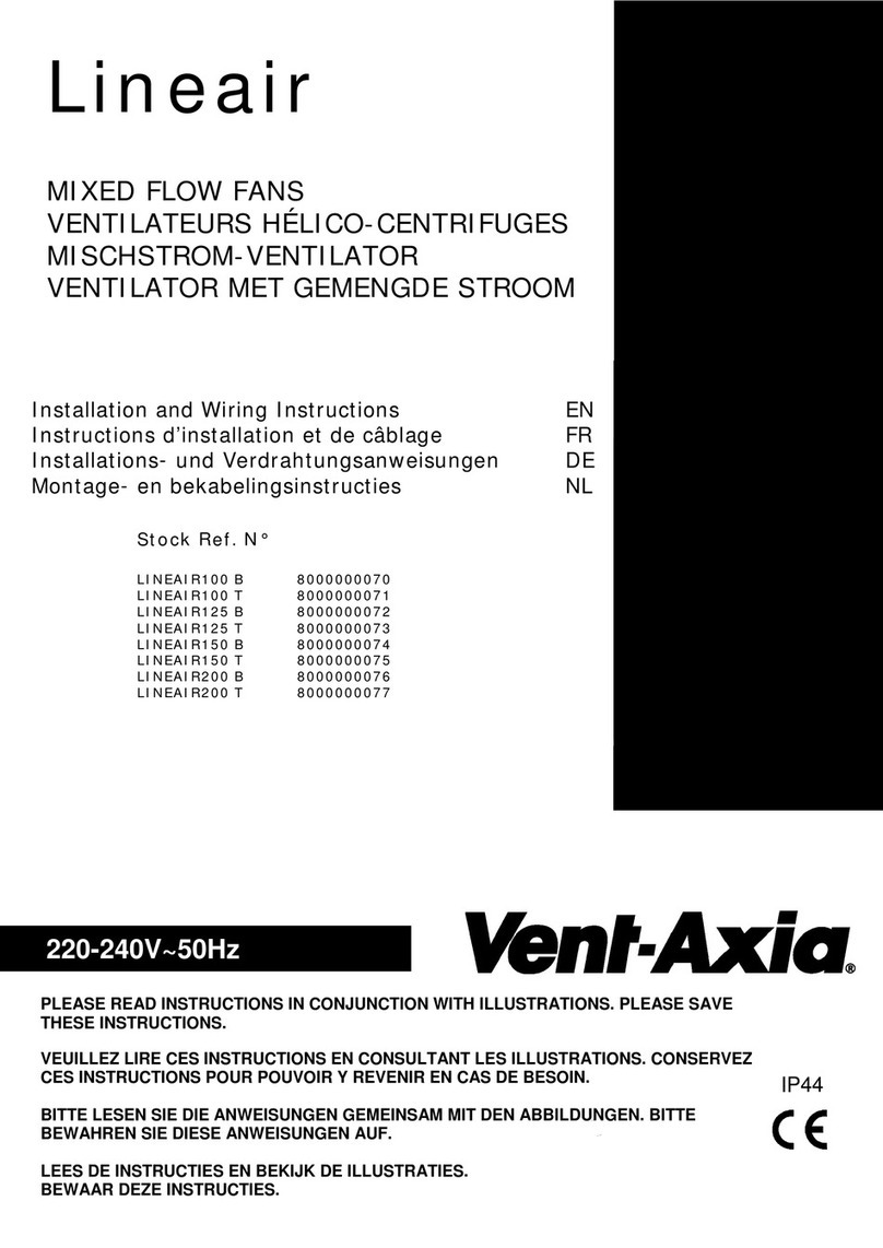 Vent-Axia Lineair LINEAIR100 B Assembly instructions