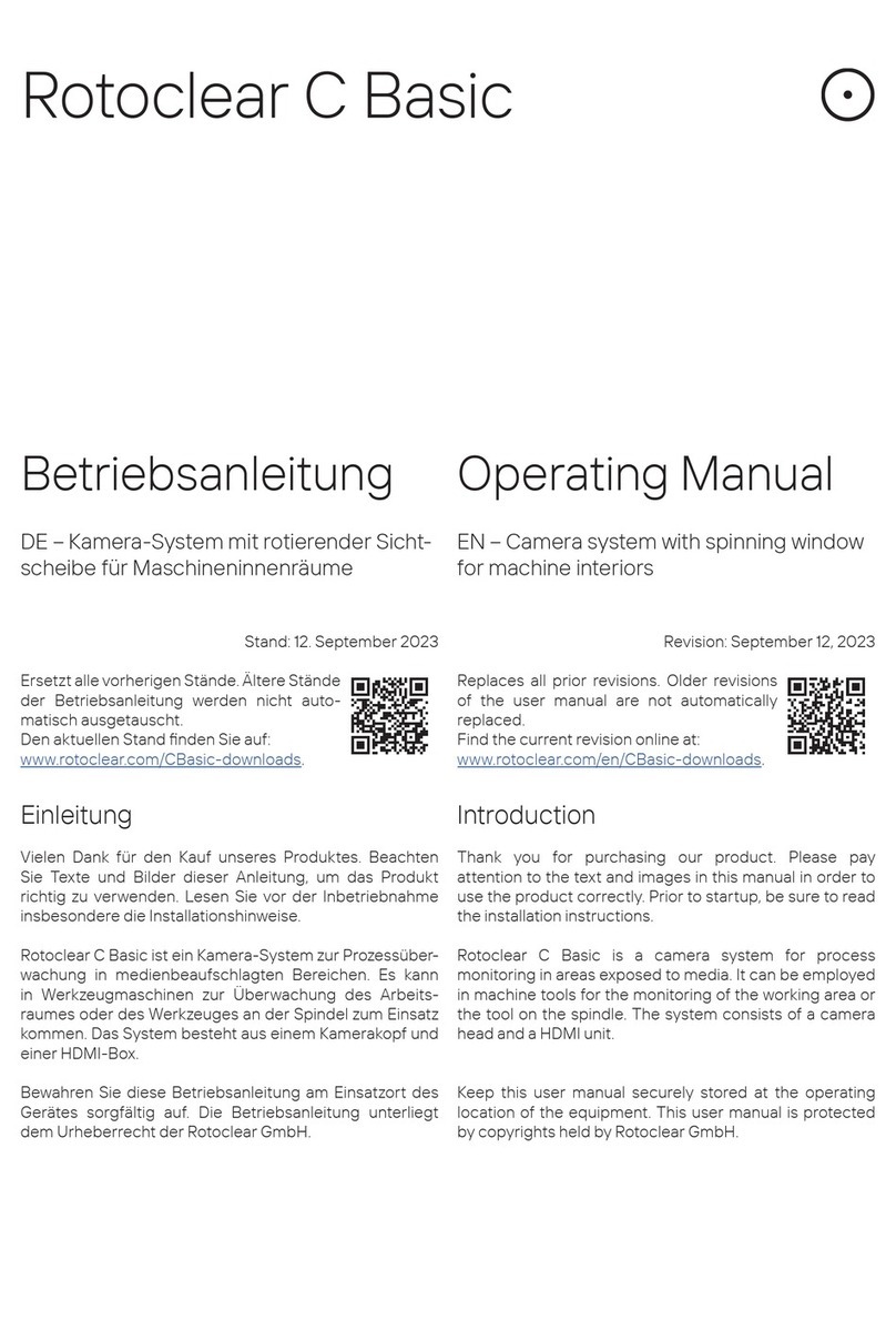 Rotoclear C Basic User manual