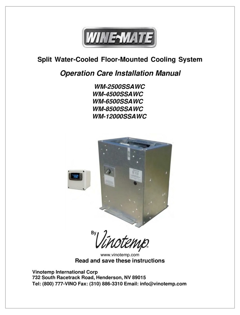 Vinotemp WINE-MATE WM-2500SSAWC Operation Care Installation Manual
