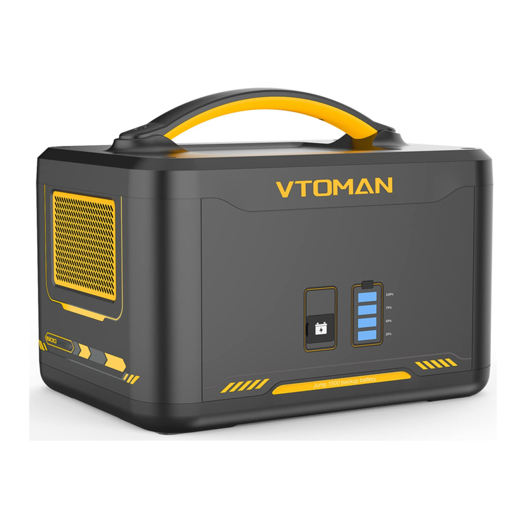 VTOMAN Jump 1500 backup battery user manual