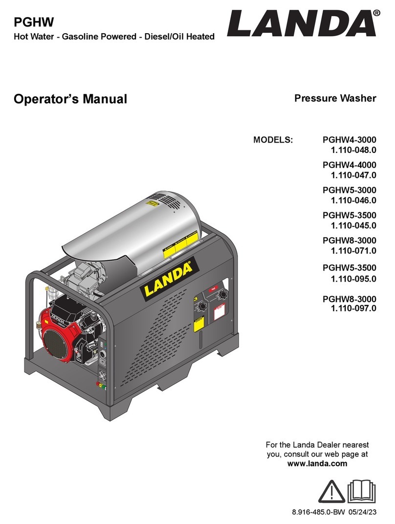 Landa PGHW4-3000 Operator's manual