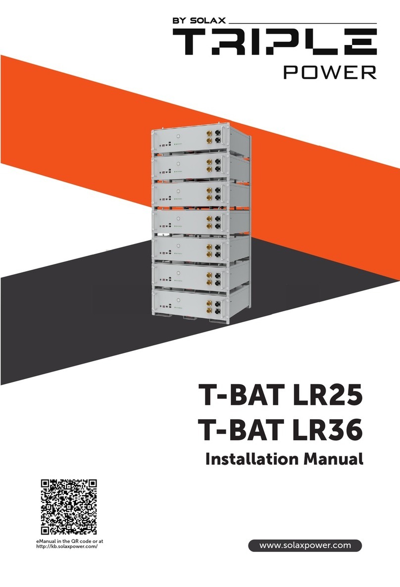 Solax TRIPLE POWER T-BAT LR25 User manual