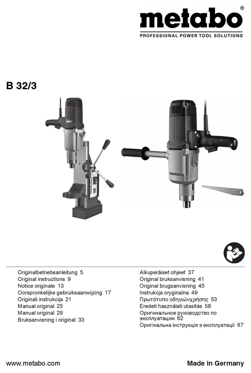 Metabo B 32/3 User manual