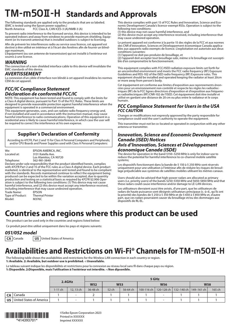 Epson TM-m50II-H User manual