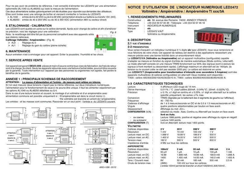 ELC LED2472 instruction manual