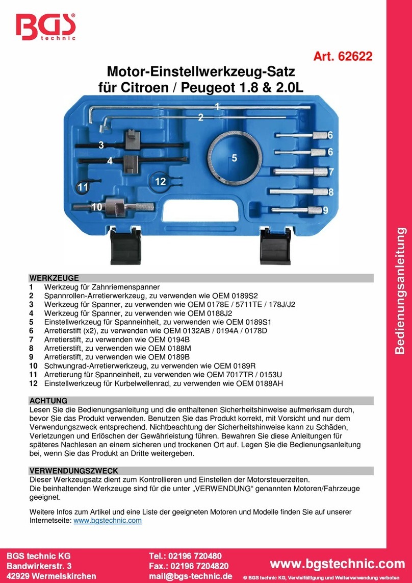 BGS technic 62622 User manual BGS technic 62622 User manual