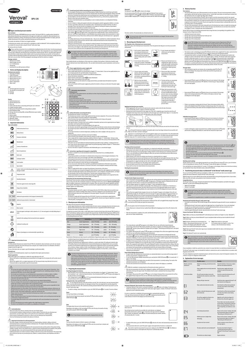 Hartmann Veroval compact+ BPU 26 User manual