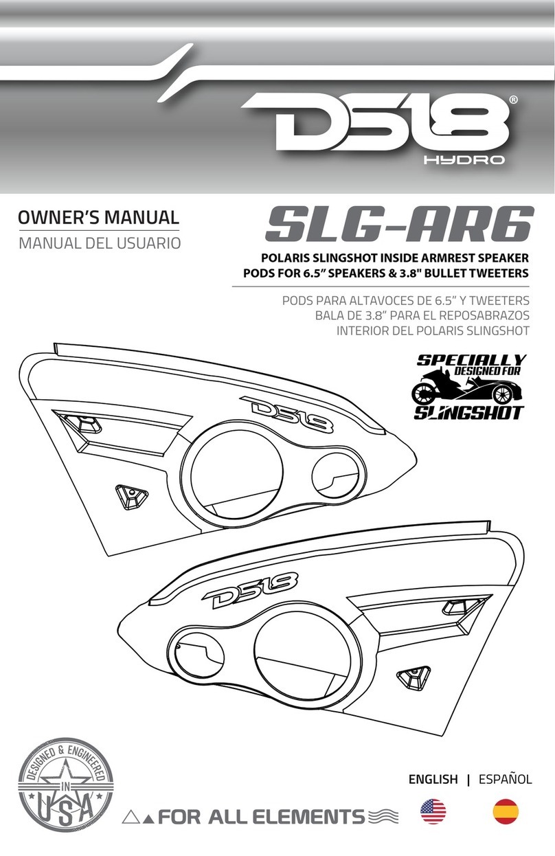 DS18 HYDRO SLG-AR6 owner's manual