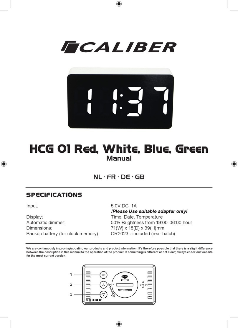 Caliber HCG 01 Red manual