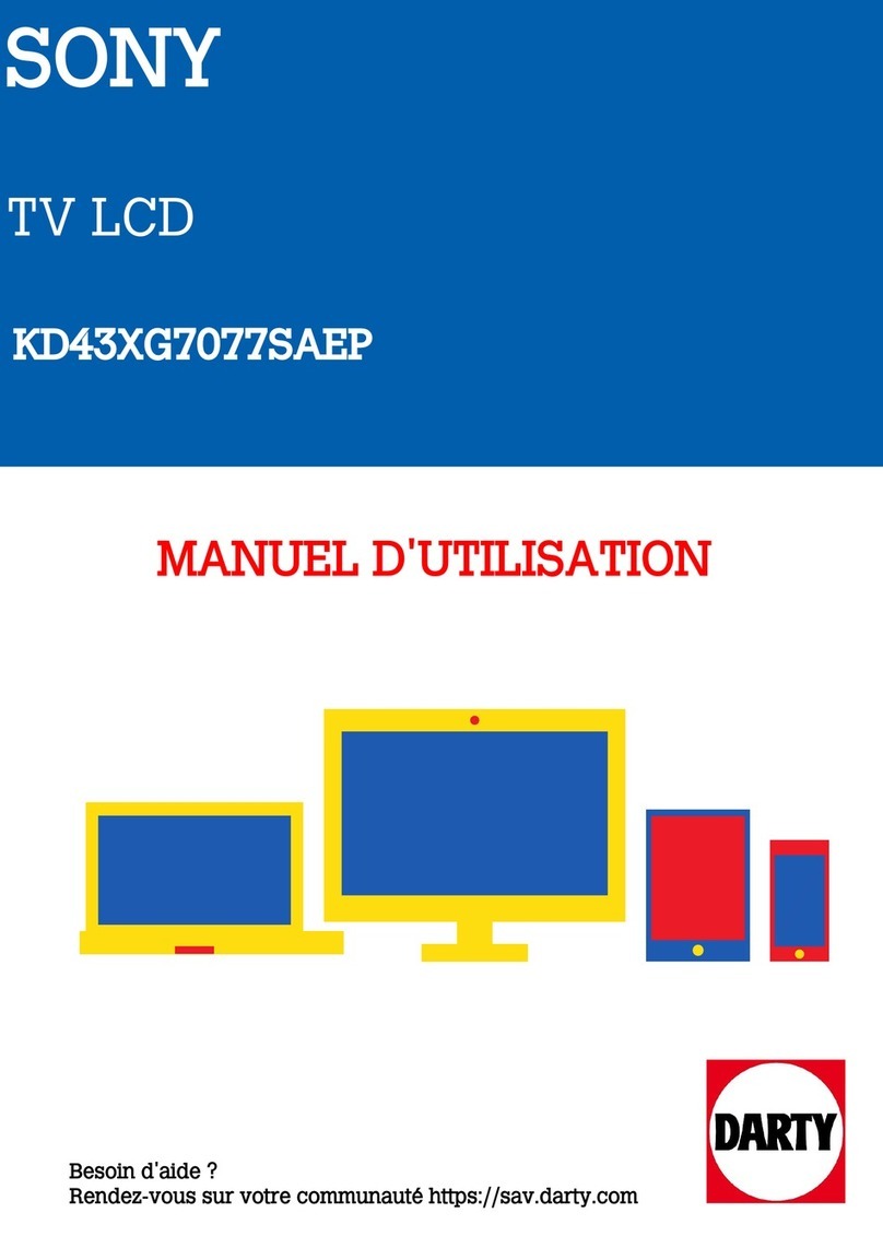 Sony BRAVIA KD43XG7077SAEP User manual