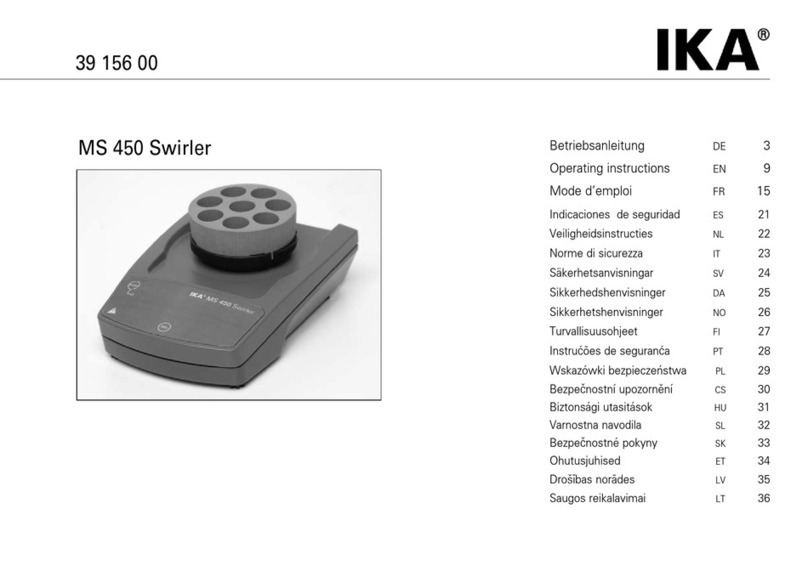 IKA MS 450 Swirler User manual