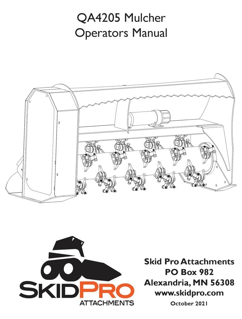 Skid Pro QA4205 Operator's manual