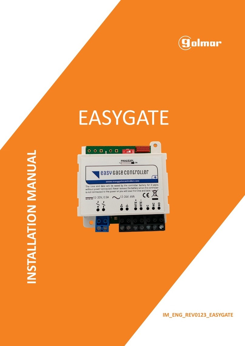 golmar EASYGATE installation manual