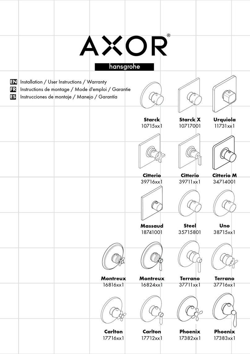Hans Grohe Axor Starck 10715 1 Series Instruction Manual