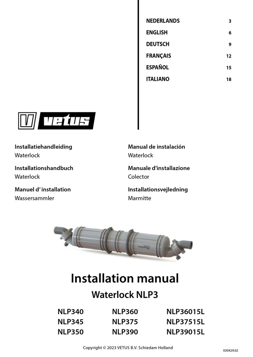 Vetus Waterlock NLP3 installation manual