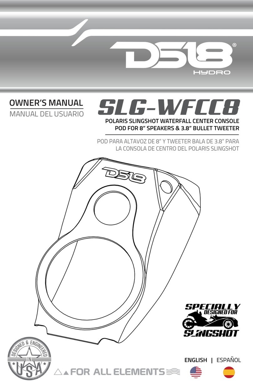 DS18 HYDRO SLG-WFCC8 owner's manual